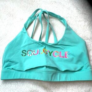 Lululemon Soulcycle Sports Bra in Aqua Size 4